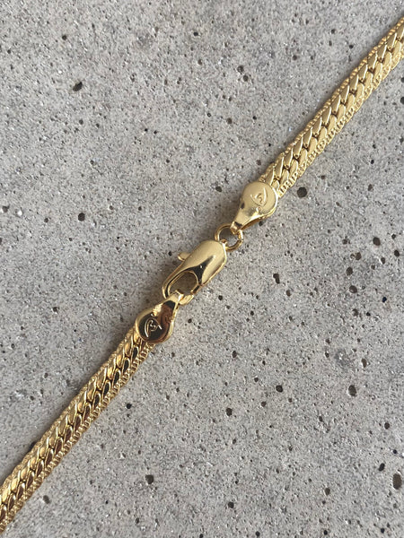 4mm Herringbone Chain Necklace