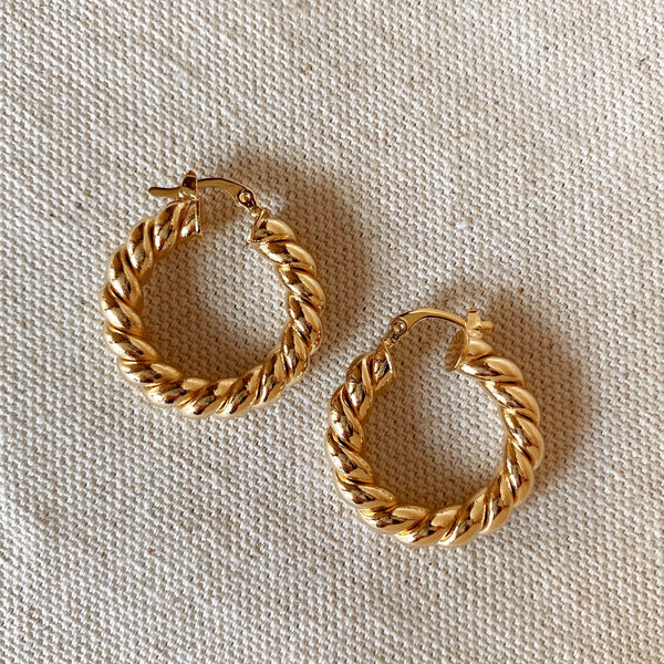 Twisted Tube Croissant Hoops