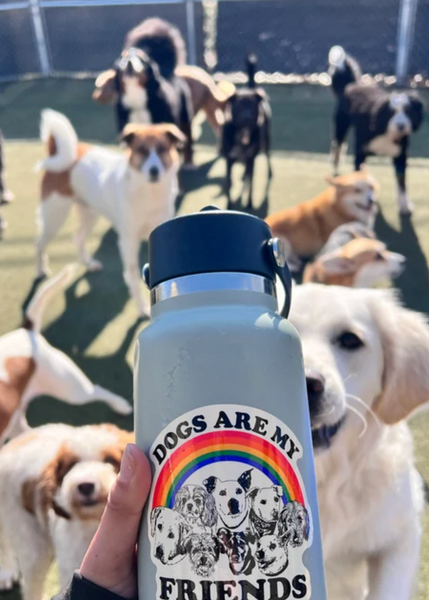 Dogs Are My Friends Sticker