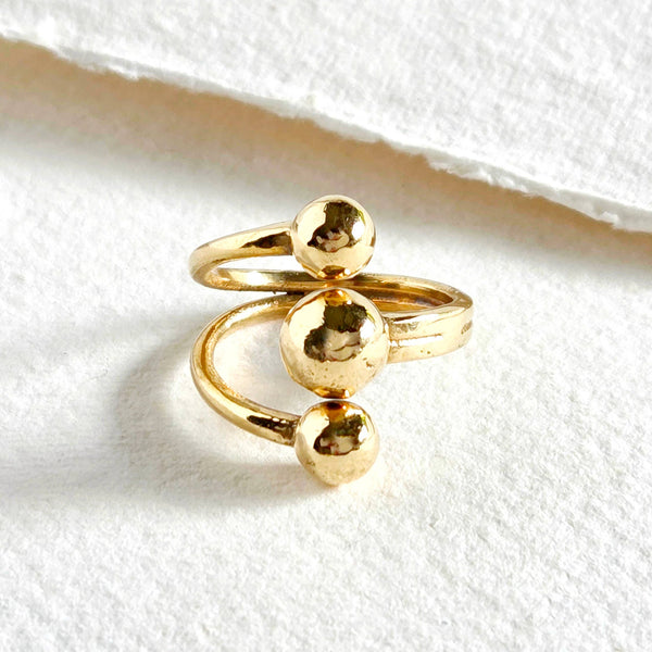 3 Sphere Ring
