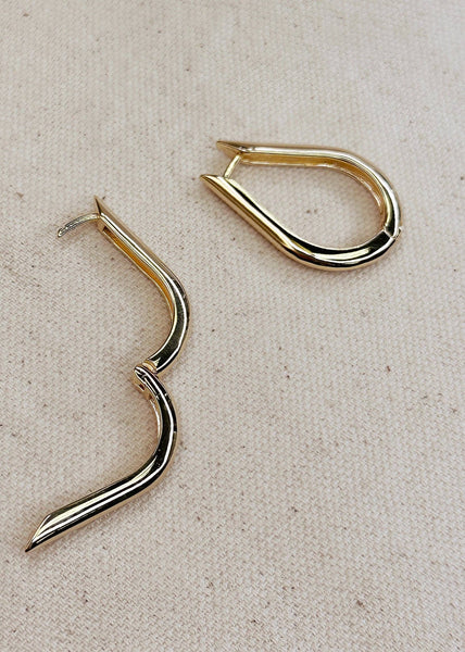 Teardrop Hoop Earrings