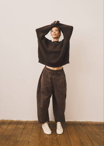 Chunky Knit Sweater - Chocolate