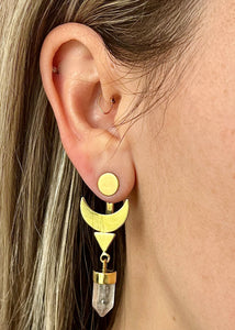 Crescent Ear Jacket Earring