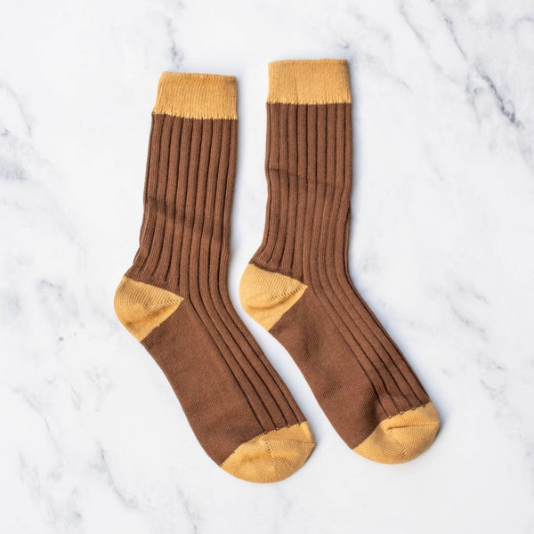 Two Tone Jacquard Socks