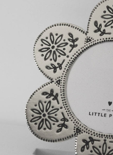 Faux Tin Flower Frame