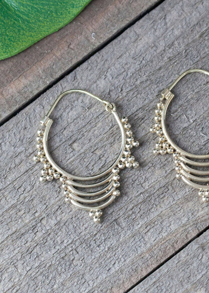 Brass Jhumka Drop Earrings