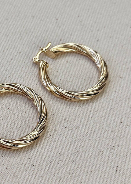 Twisted Hoop Earrings