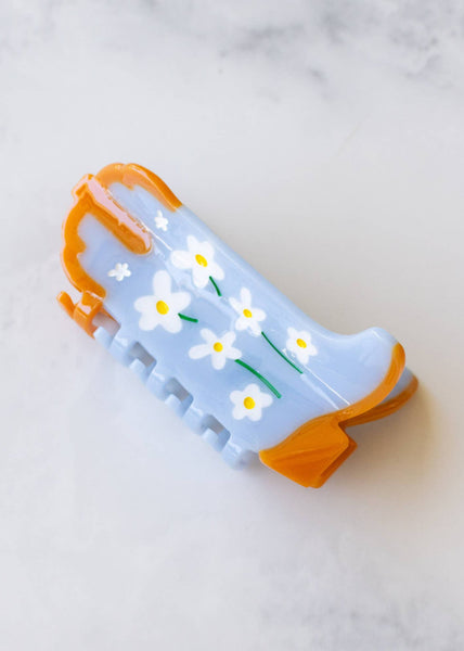 Daisy Cowboy Boot Hair Clip