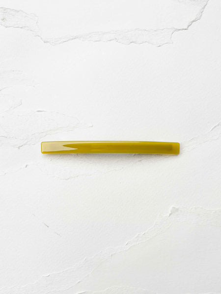 Tiepology - Classic Slim Cellulose Acetate Hair Barrette: Wood