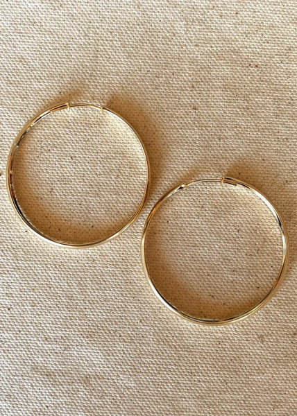 Hollow Hoop Earrings - 50mm