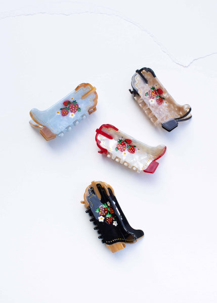 Strawberry Cowboy Boot Clip