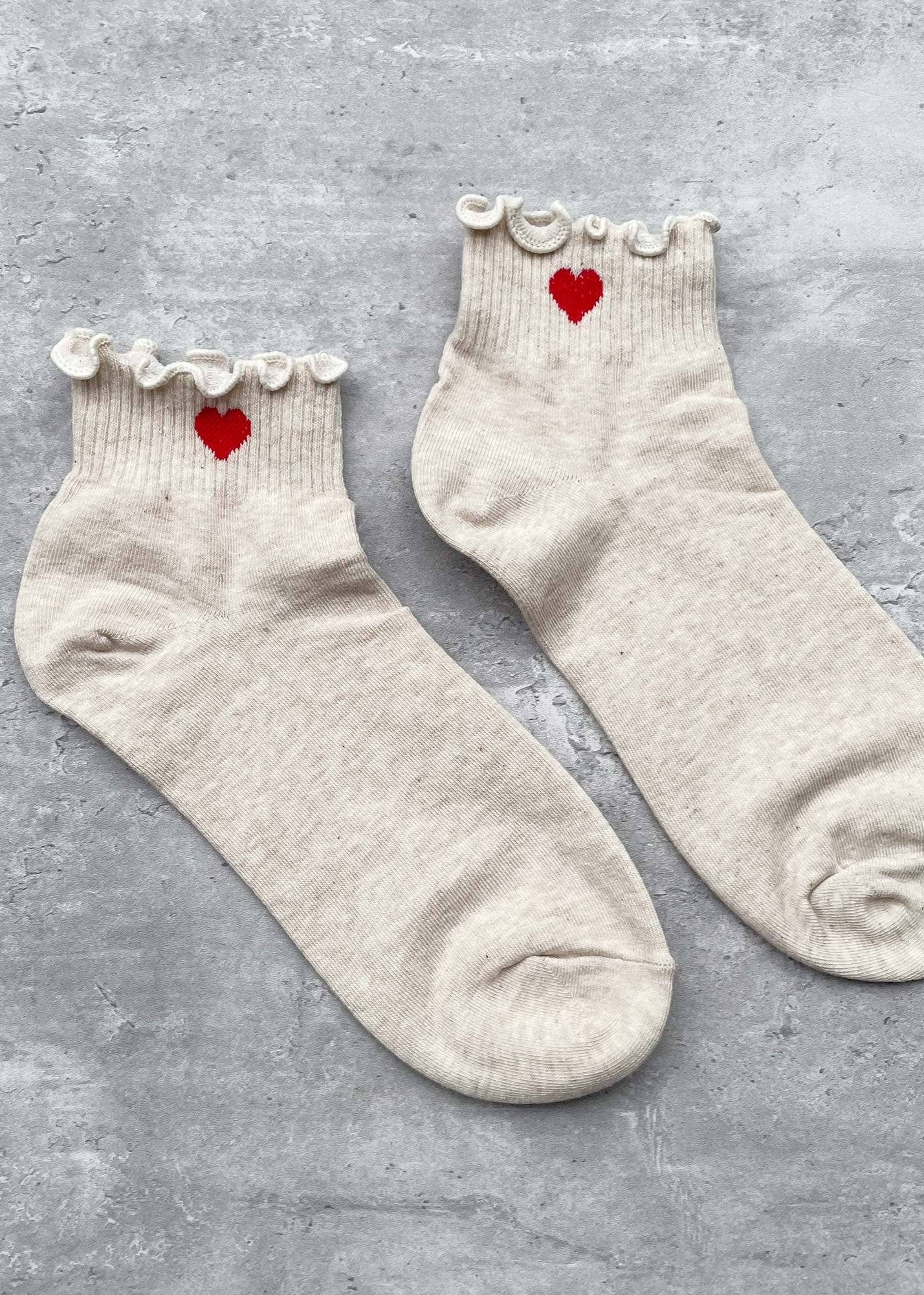 Red Heart Socks - Oatmeal