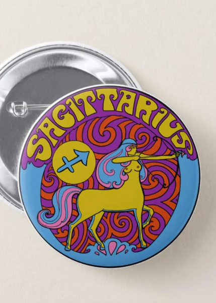 Sagittarius Button