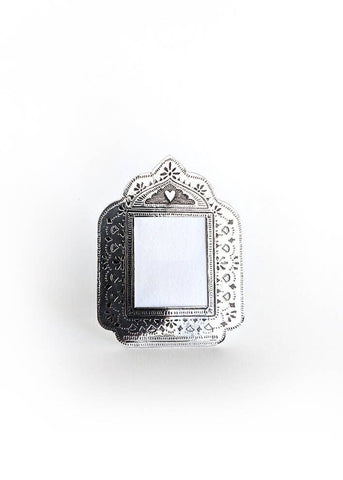 Small Silver Faux Tin Frame