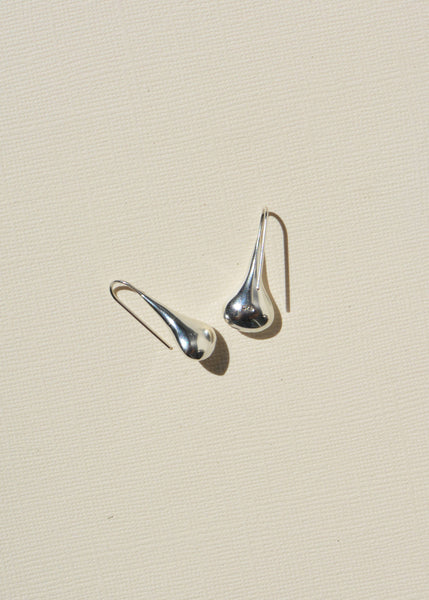 Silver Droplet Earrings