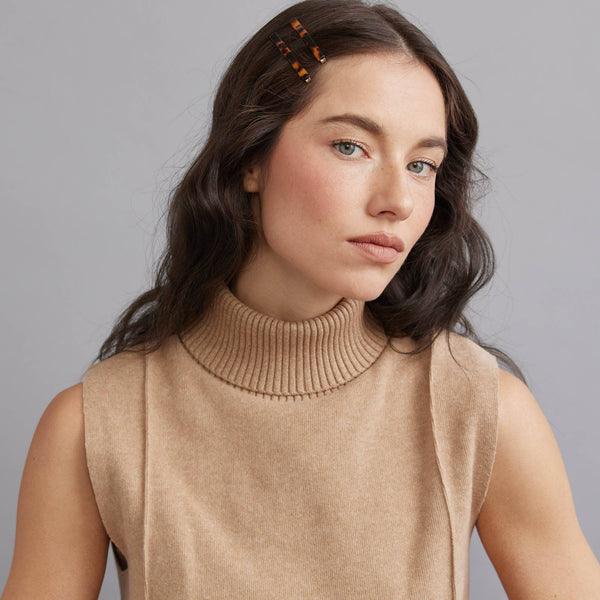 Tiepology - Eco Simple Hair Bobby Pin Set: Red