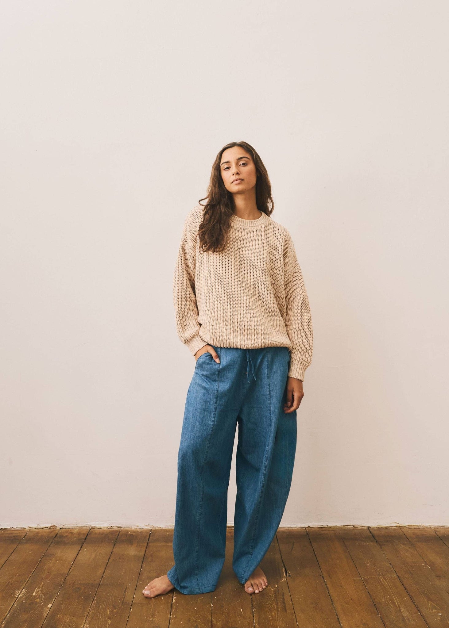 Chunky Knit Sweater - Oatmeal