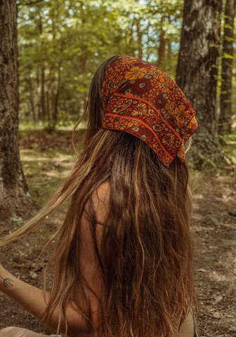 Silk Floral Bandana/Scarf