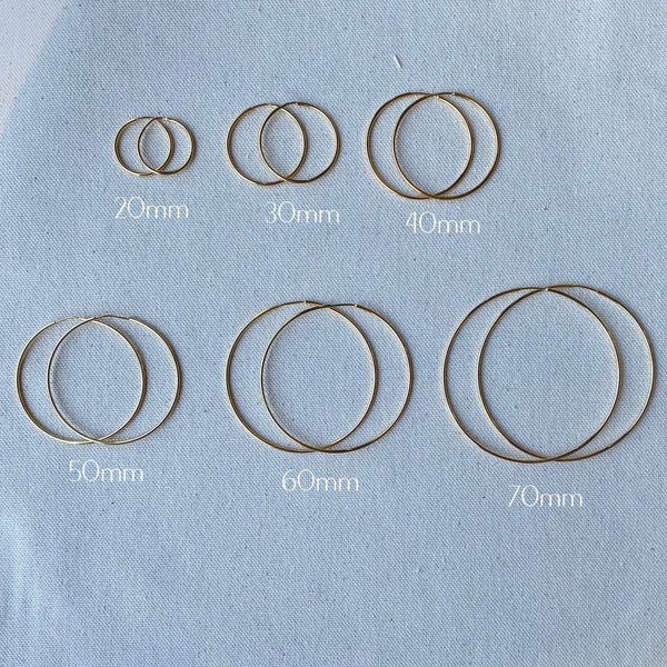 Gold Filled Hoop 50mm