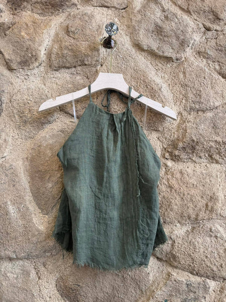 Linen Halter Top
