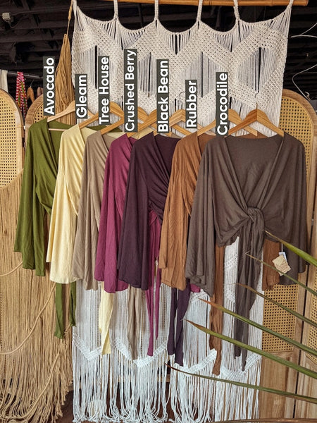 Yoga Wrap Top Crocodile