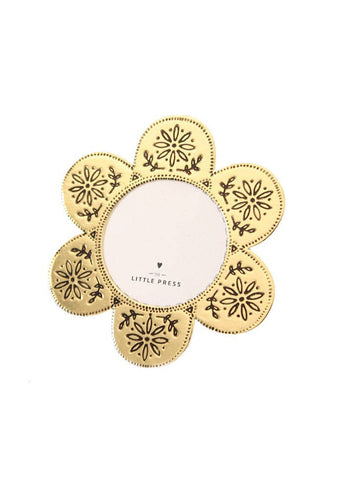 Faux Tin Flower Frame