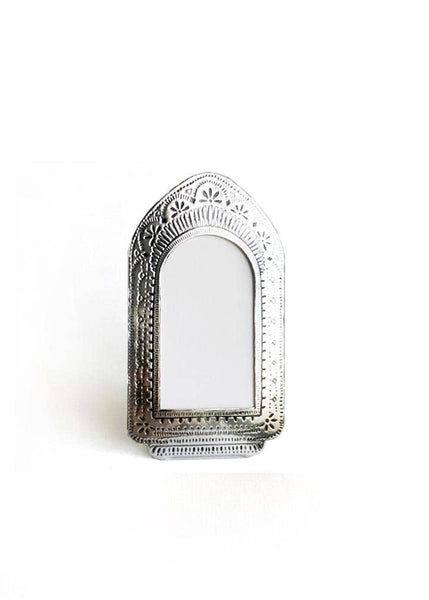 Tall Silver Faux Tin Frame