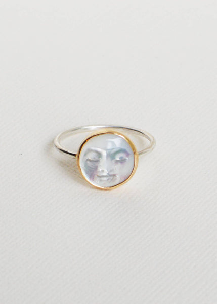 Pearl Moon Ring