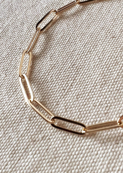 Classic Paperclip Bracelet - 7"