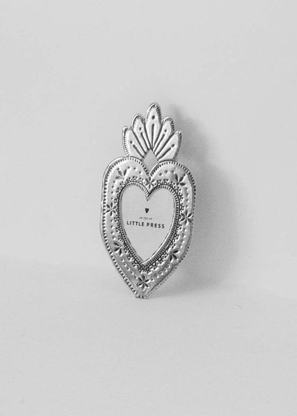 Faux Tin Mini Heart Frame