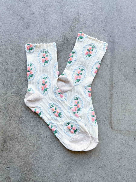 Lace Garden Socks