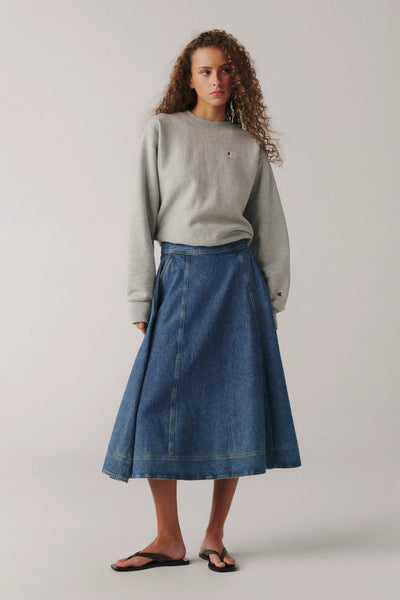 LOS - Denim Midi Skirt