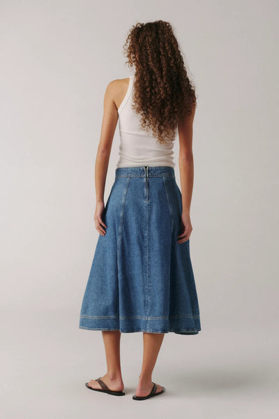 LOS - Denim Midi Skirt