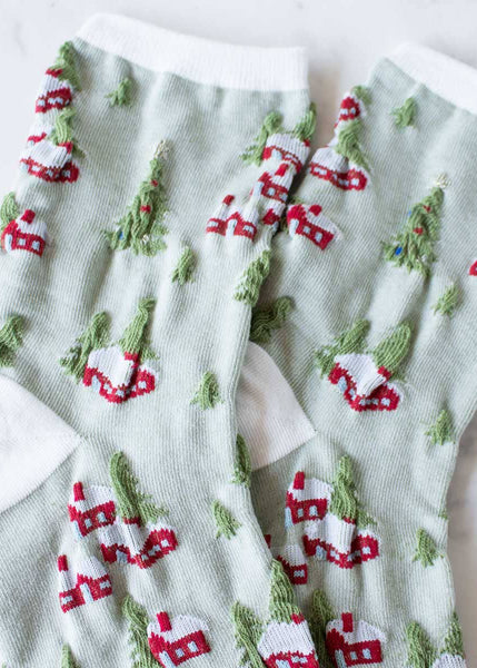 Christmas Village Socks