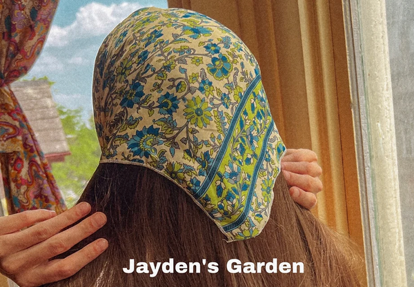 Silk Floral Bandana/Scarf