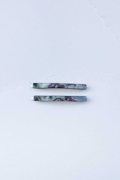 Tiepology - Eco Simple Hair Bobby Pin Set: Red