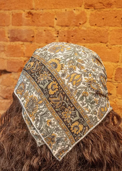 Silk Floral Bandana/Scarf