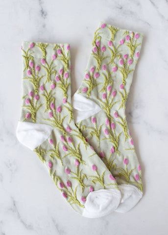 Vintage Tulip Socks