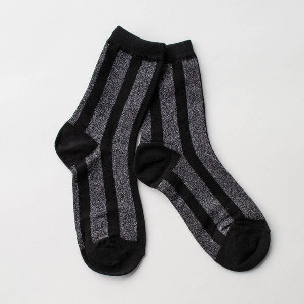 Glitter Striped Socks