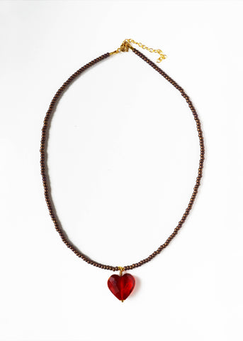 Cocoa Heart Necklace