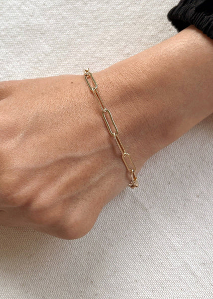 Classic Paperclip Bracelet - 7"