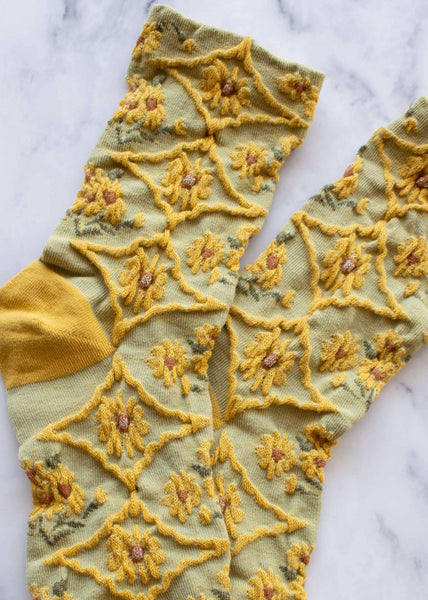 Antique Floral Socks