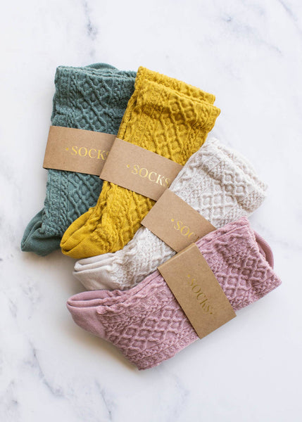 Honeycomb Socks - Pink