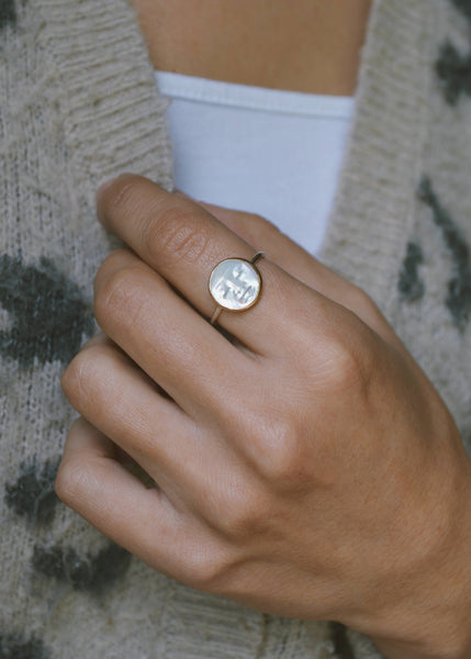 Pearl Moon Ring