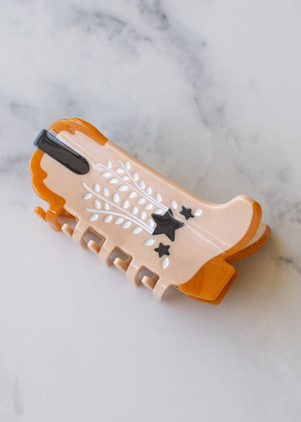 Shooting Star Cowboy Boot Hair Clip