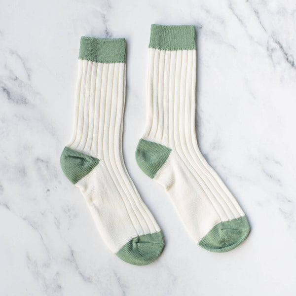 Two Tone Jacquard Socks