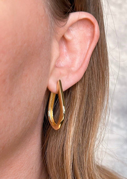 Teardrop Hoop Earrings