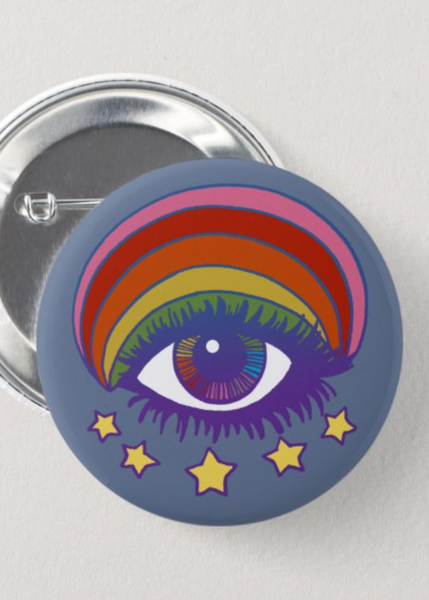 Psychedelic Eye Button