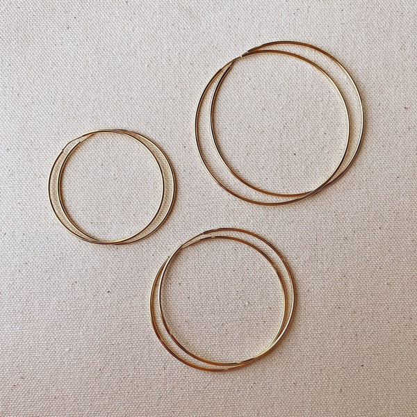Gold Filled Hoop 50mm