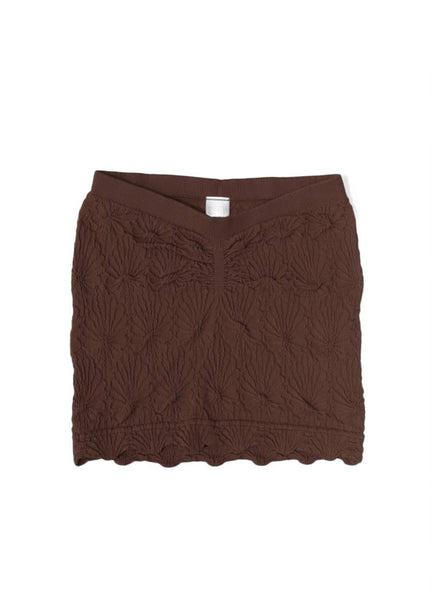 Lace Textured Tube Top - French Roast